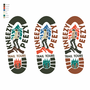 Logo-Design von Doddy.K.Insani für Kneezy Peezy Trail Tours | Design: #34642698