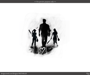 Father/Daughter Silhouette Tattoo design Idea