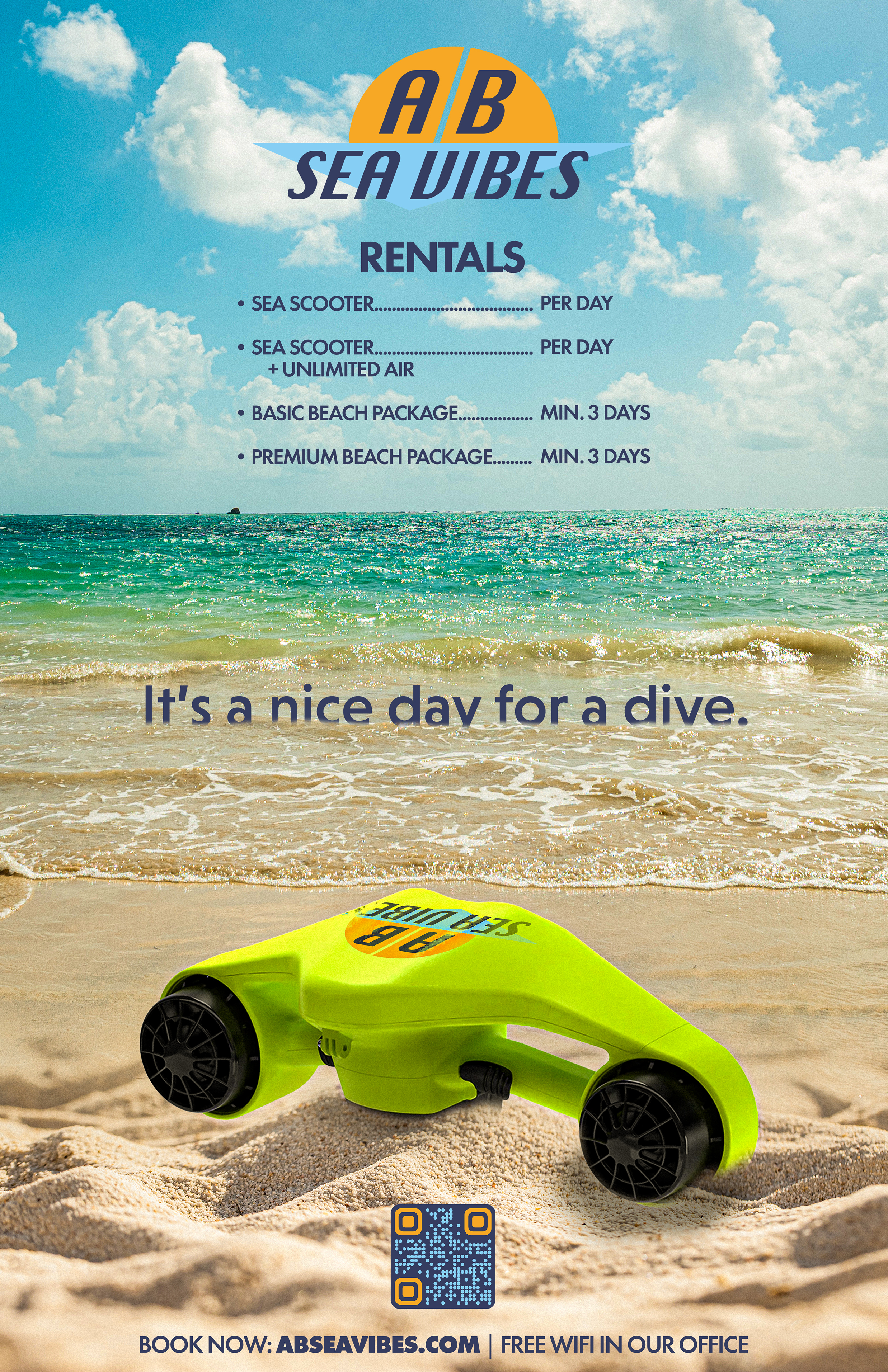 Flyer Design by robertr400 for AB Dive | Design #33395172