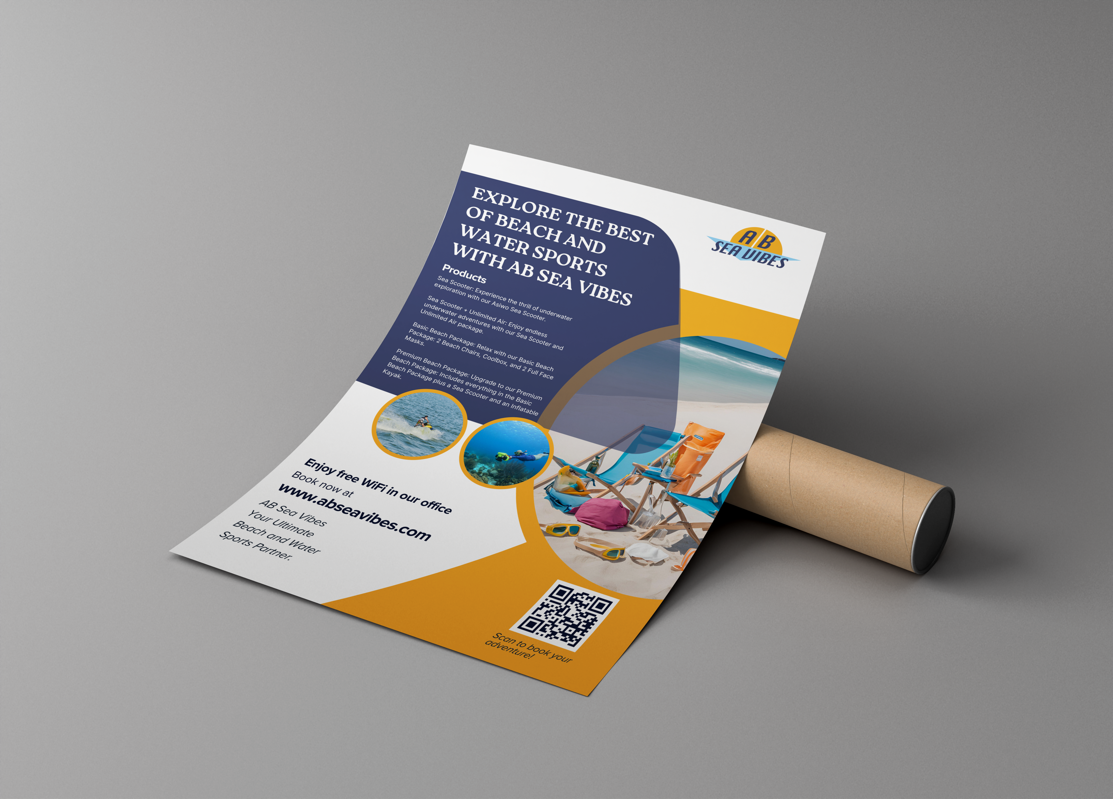 Flyer Design by Custom A for AB Dive | Design #33390251