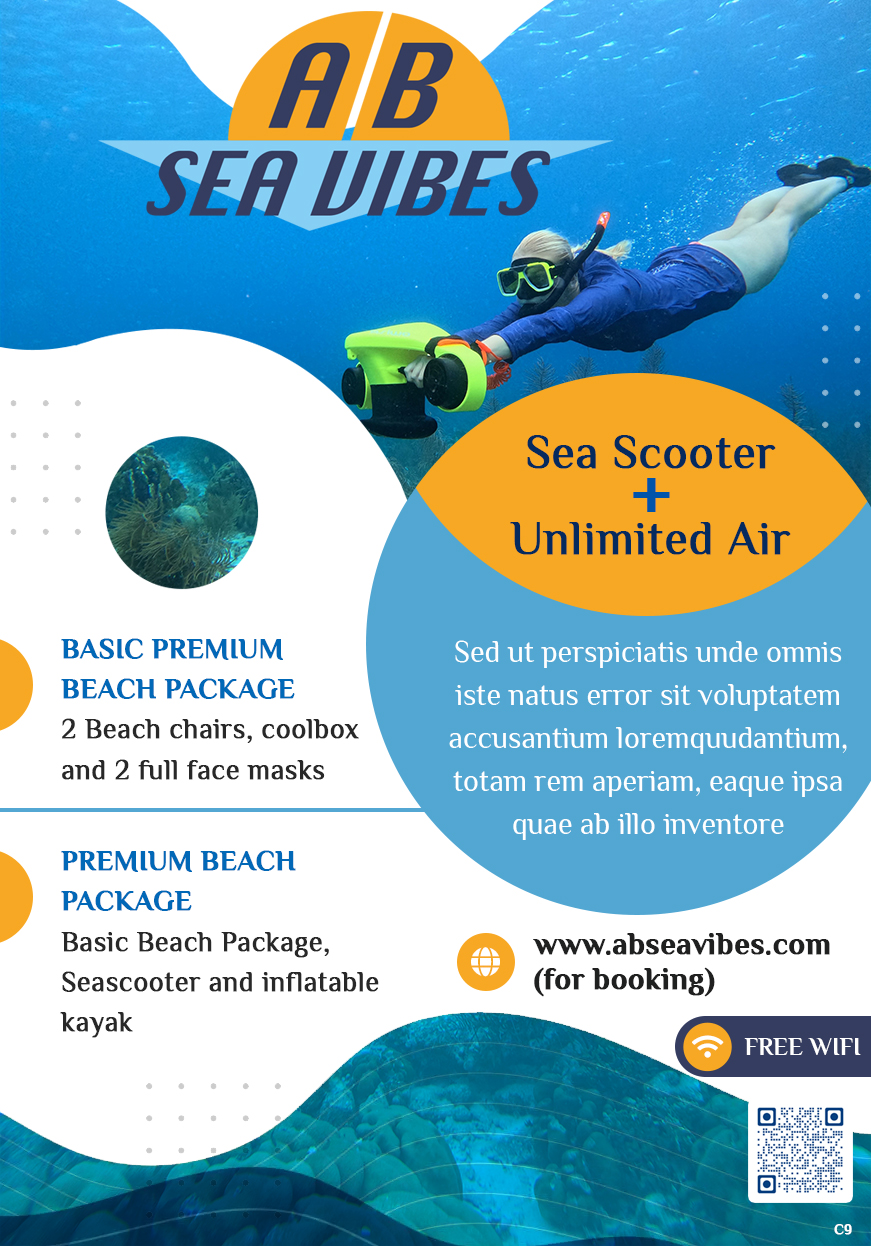 Flyer Design by pb for AB Dive | Design #33390976