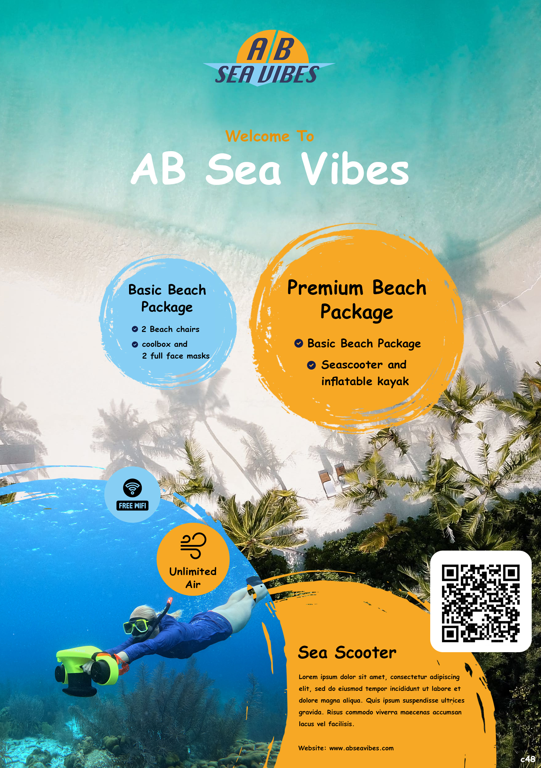 Flyer-Design von pb für AB Dive | Design #33390977