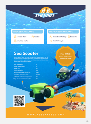 Flyer-Design von pb für AB Dive | Design: #33390978