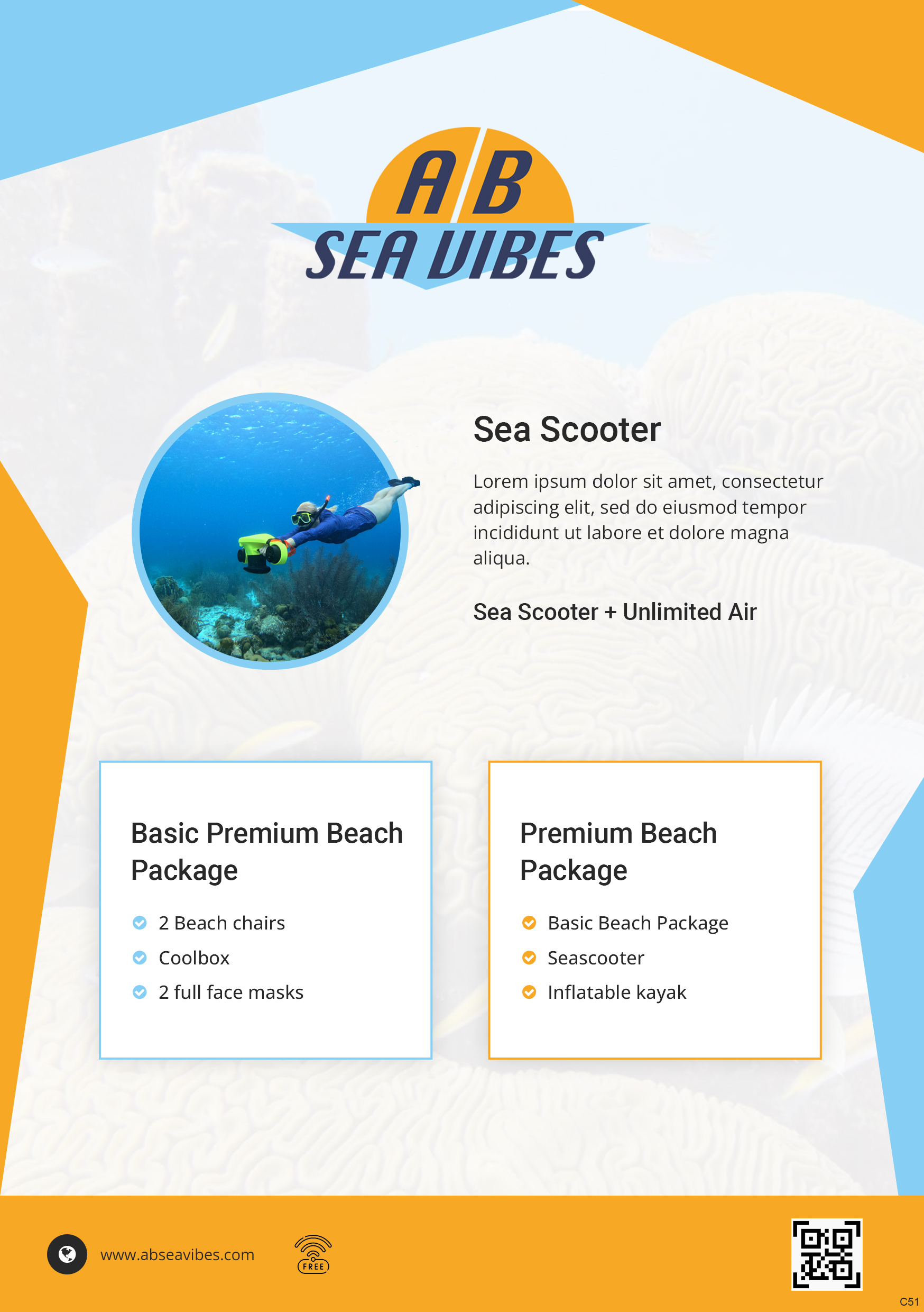 Flyer-Design von pb für AB Dive | Design #33390983