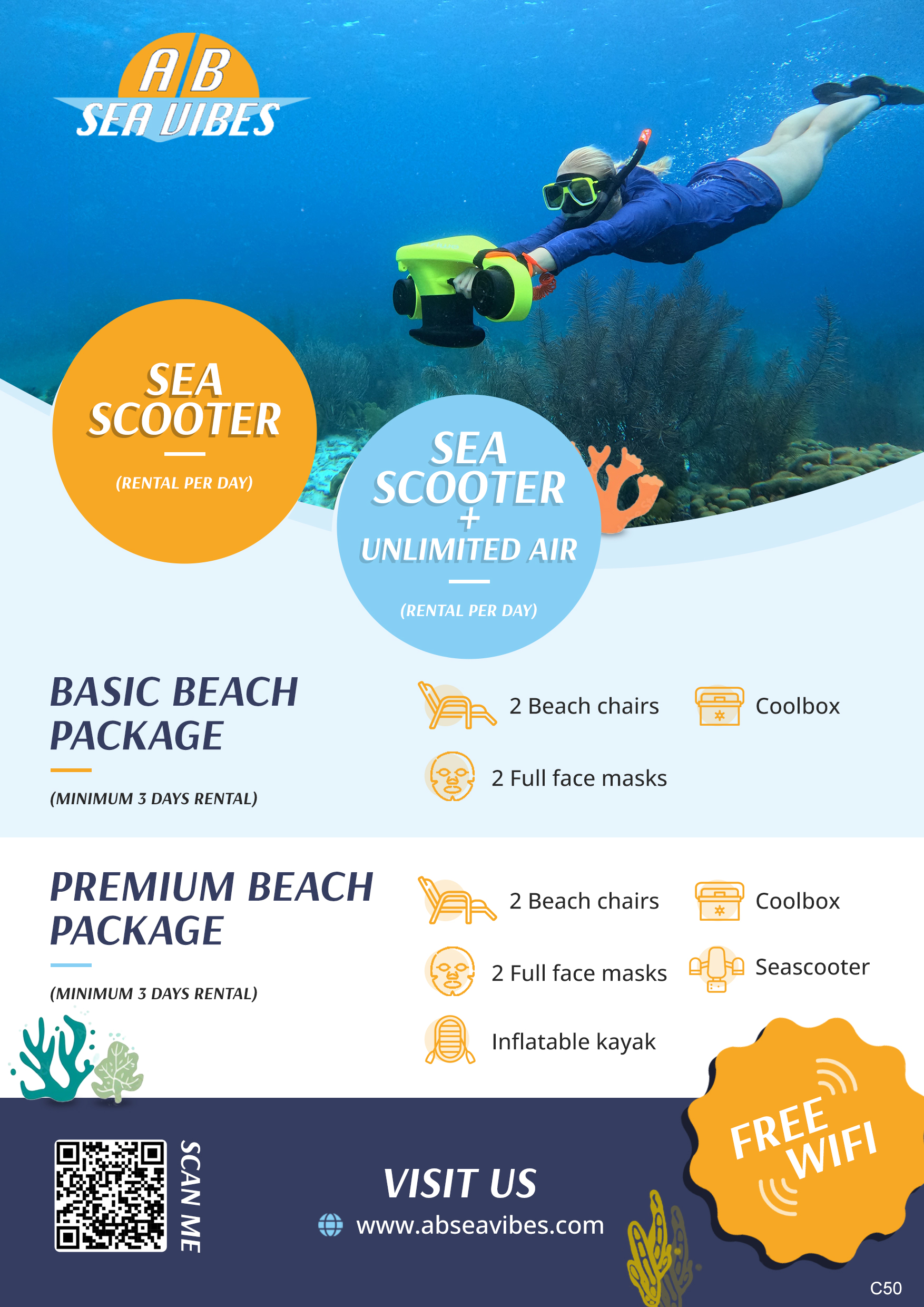 Flyer Design by pb for AB Dive | Design #33390984