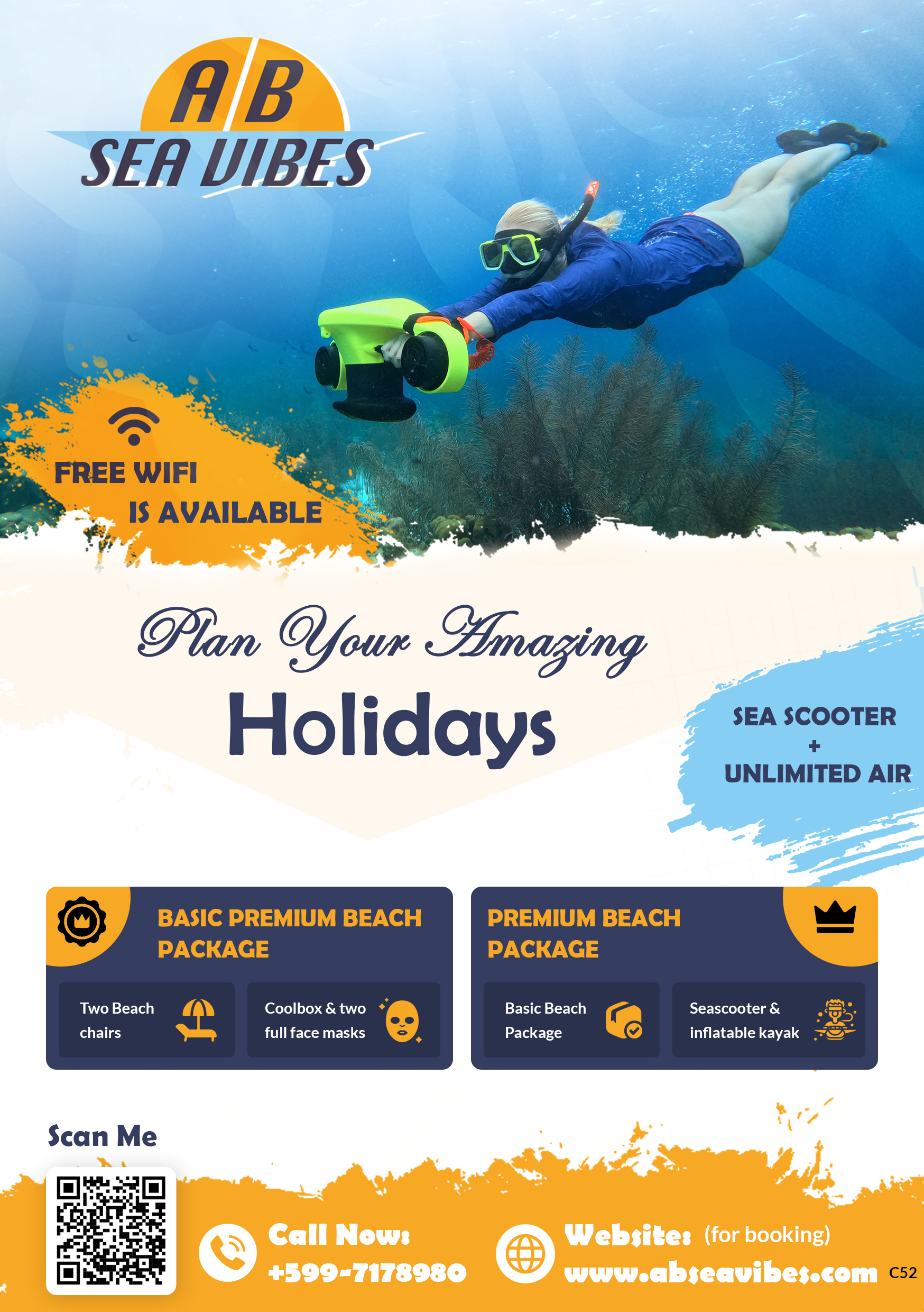 Flyer Design by pb for AB Dive | Design #33394708