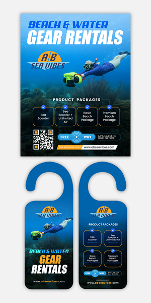 Flyer Design by debdesign for AB Dive | Design: #33369217