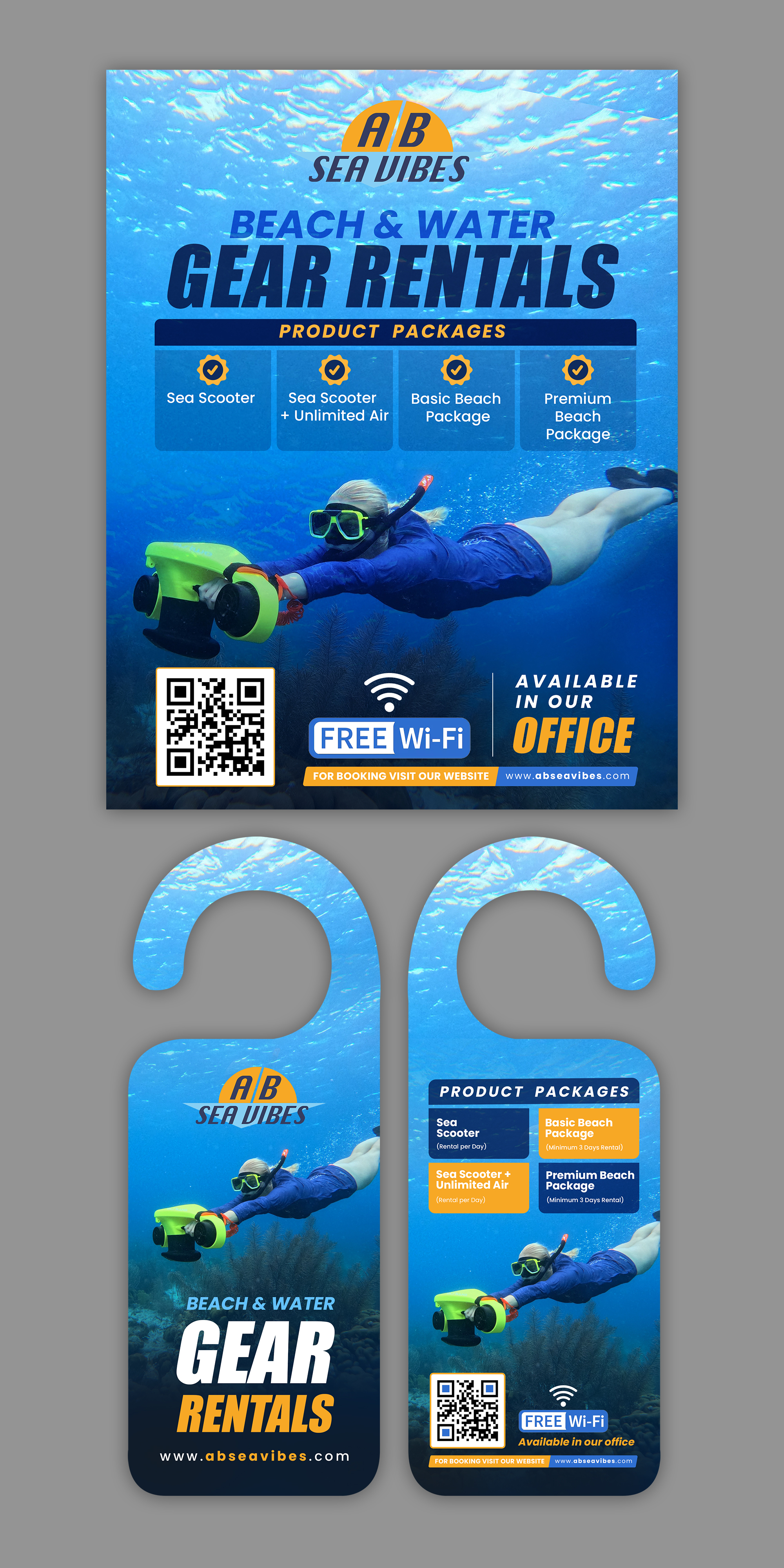 Flyer Design by debdesign for AB Dive | Design #33369779