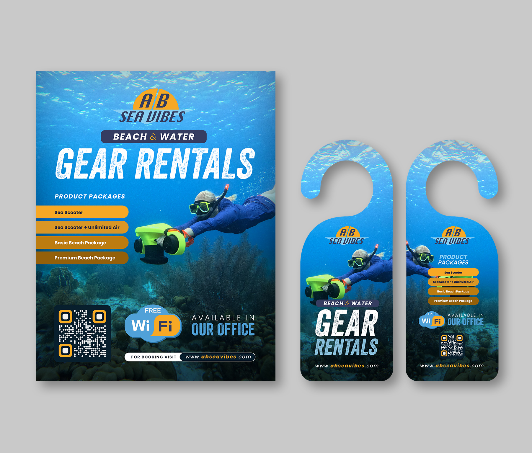 Flyer Design by debdesign for AB Dive | Design #33371293