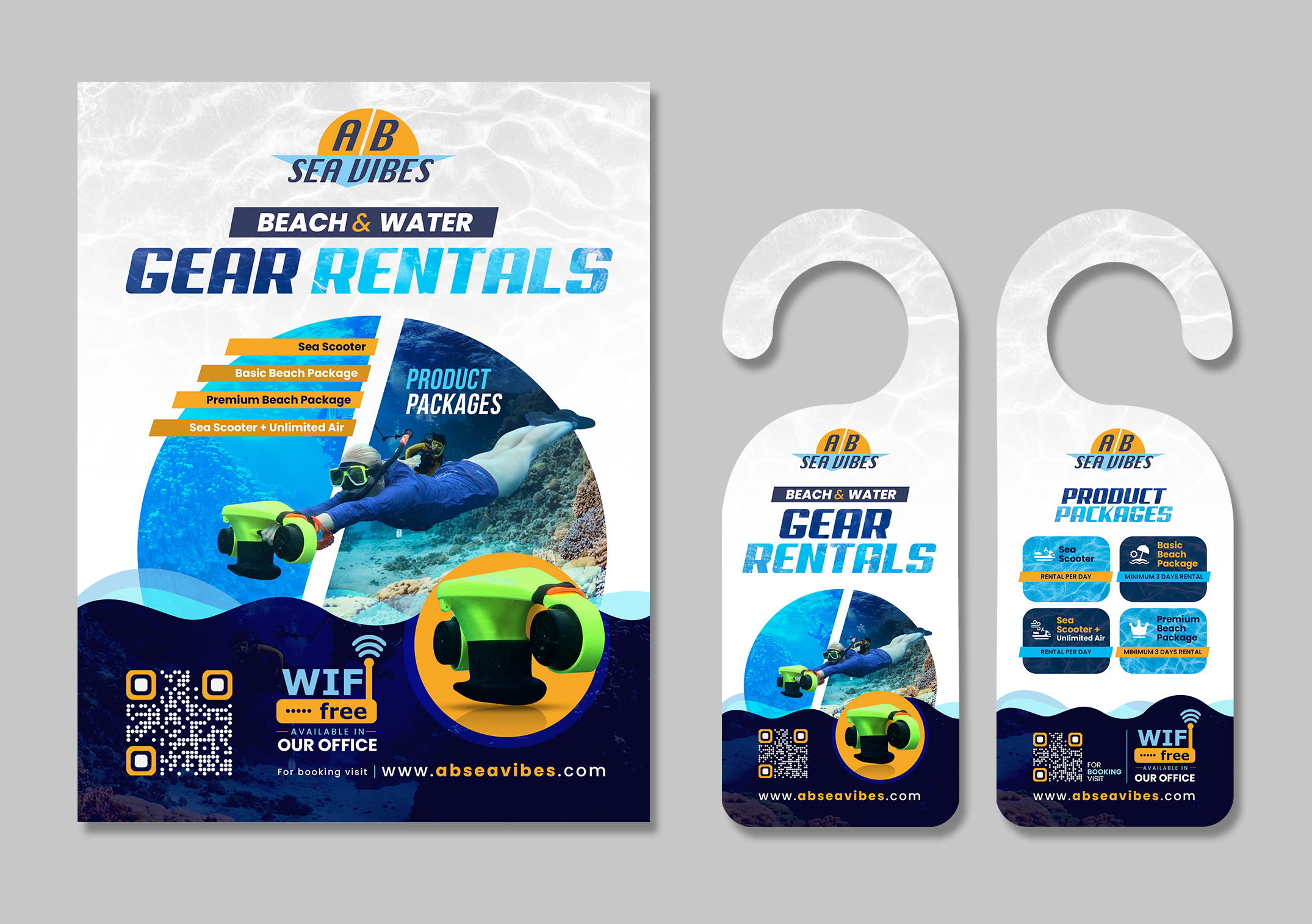 Flyer Design by debdesign for AB Dive | Design #33402217