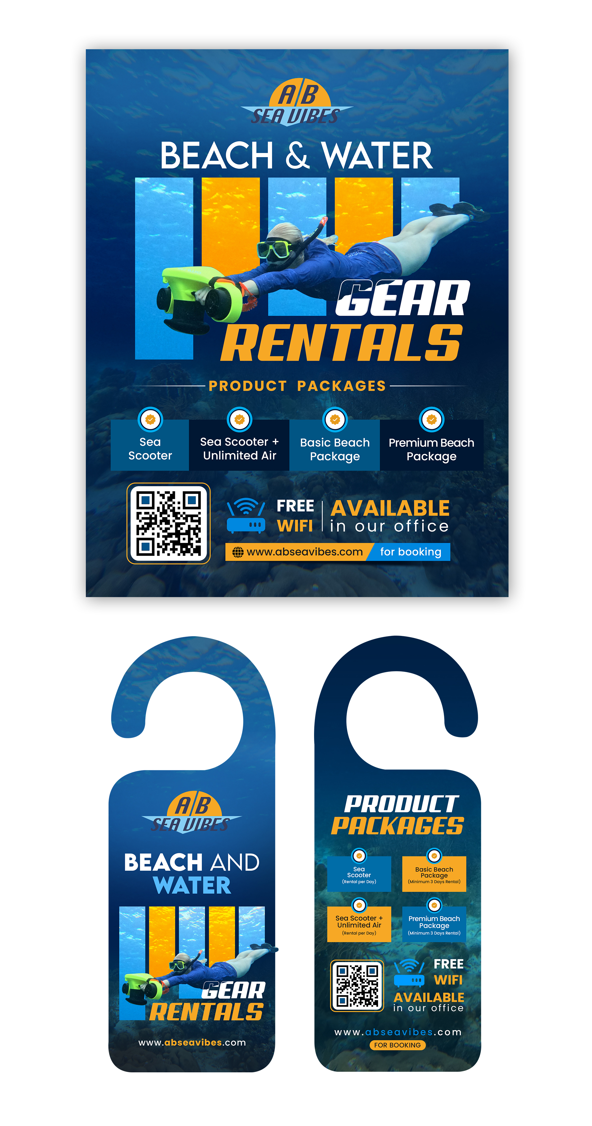 Flyer Design by debdesign for AB Dive | Design #33402220