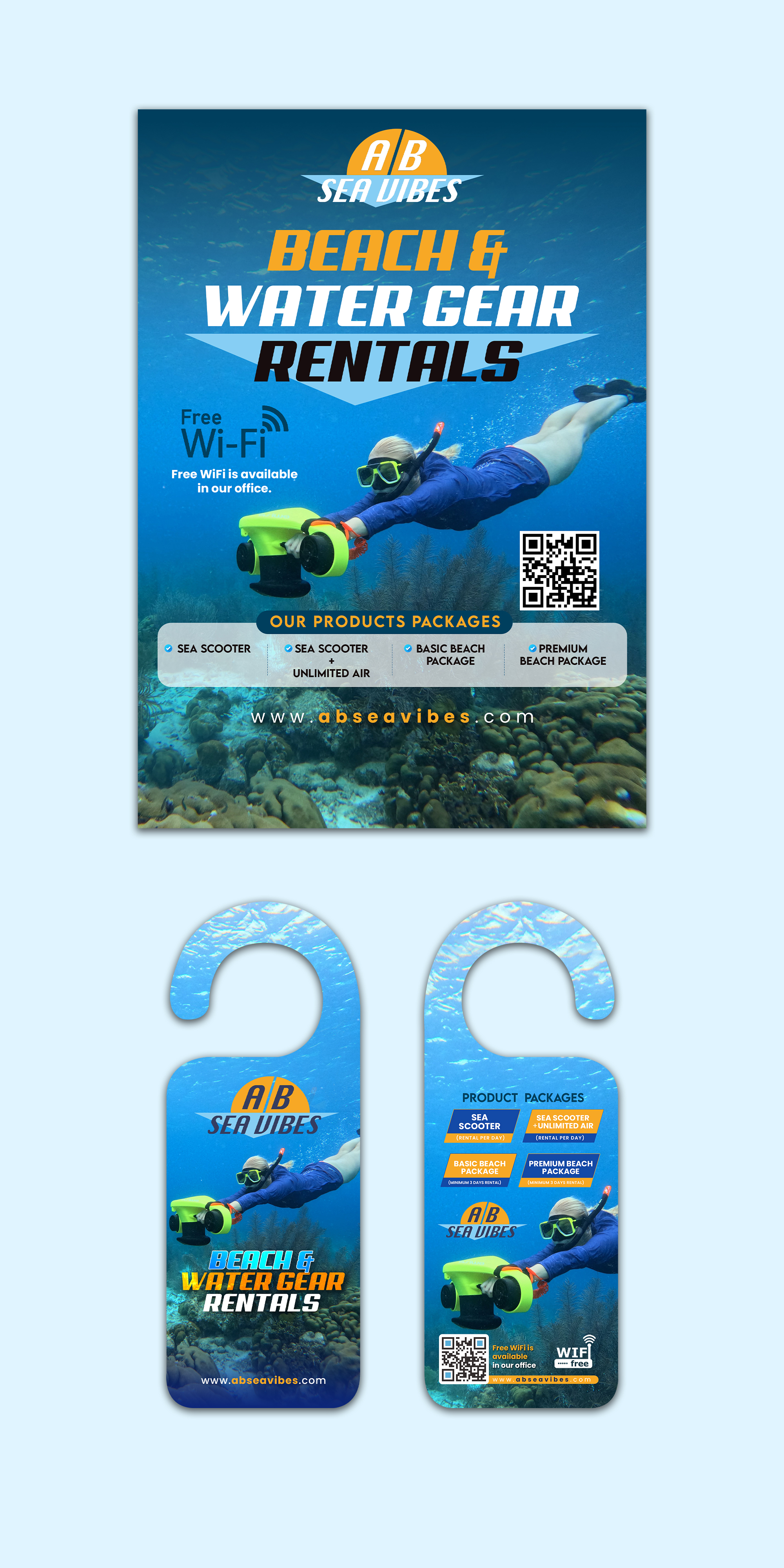 Flyer Design by debdesign for AB Dive | Design #33402253