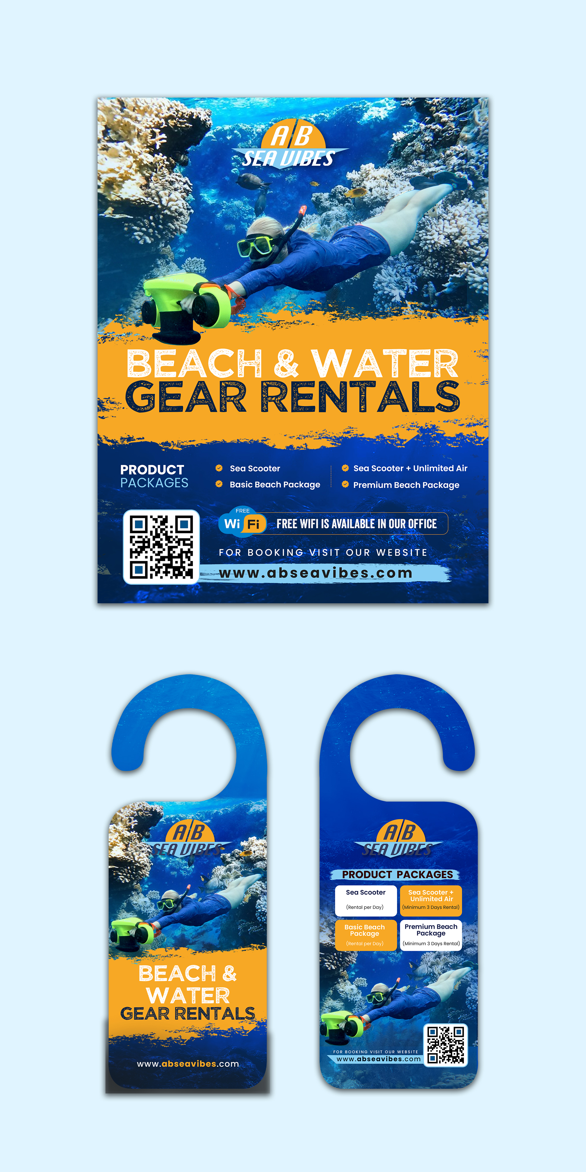 Flyer Design by debdesign for AB Dive | Design #33402267