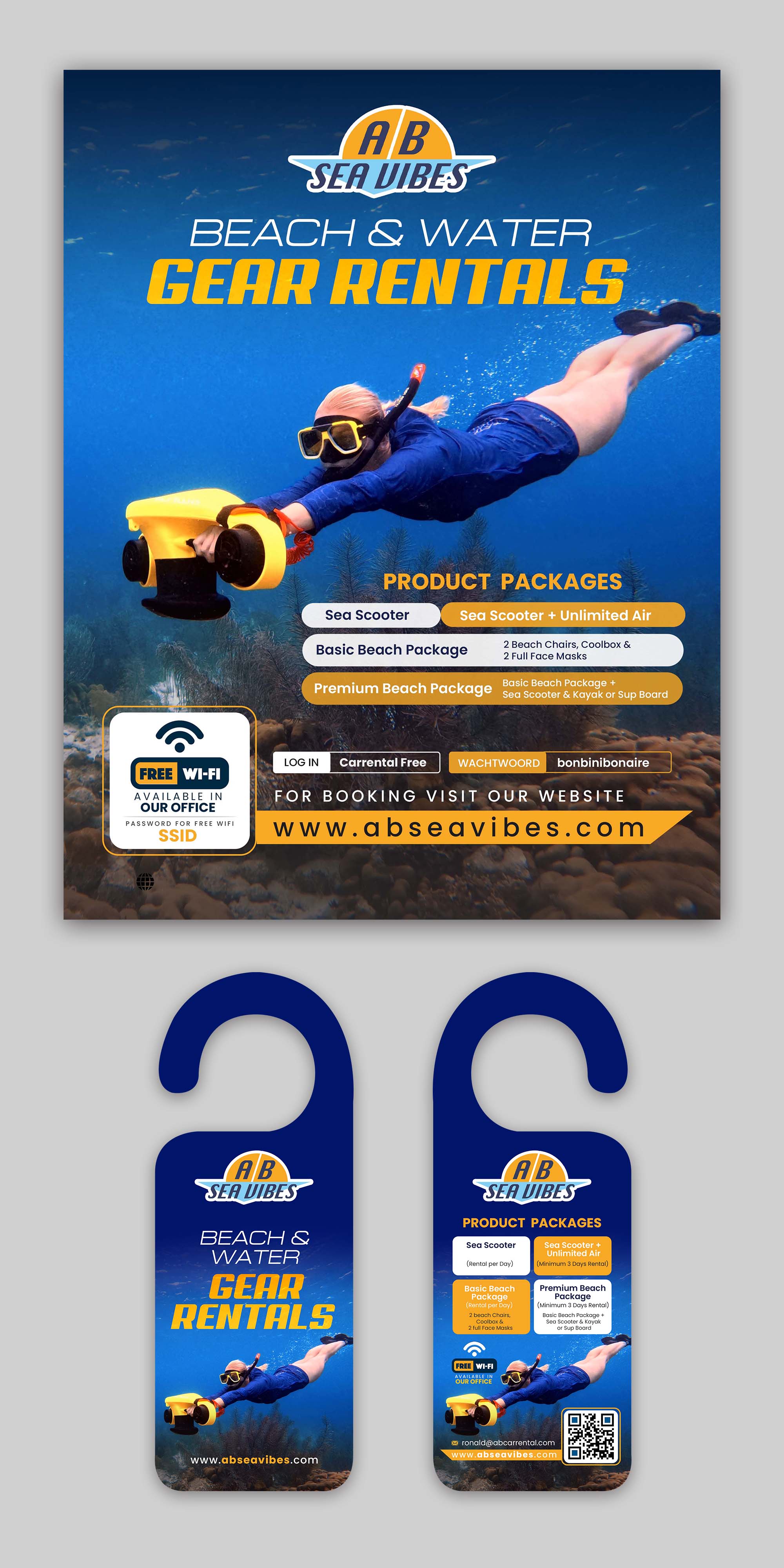 Flyer Design by debdesign for AB Dive | Design #33409546