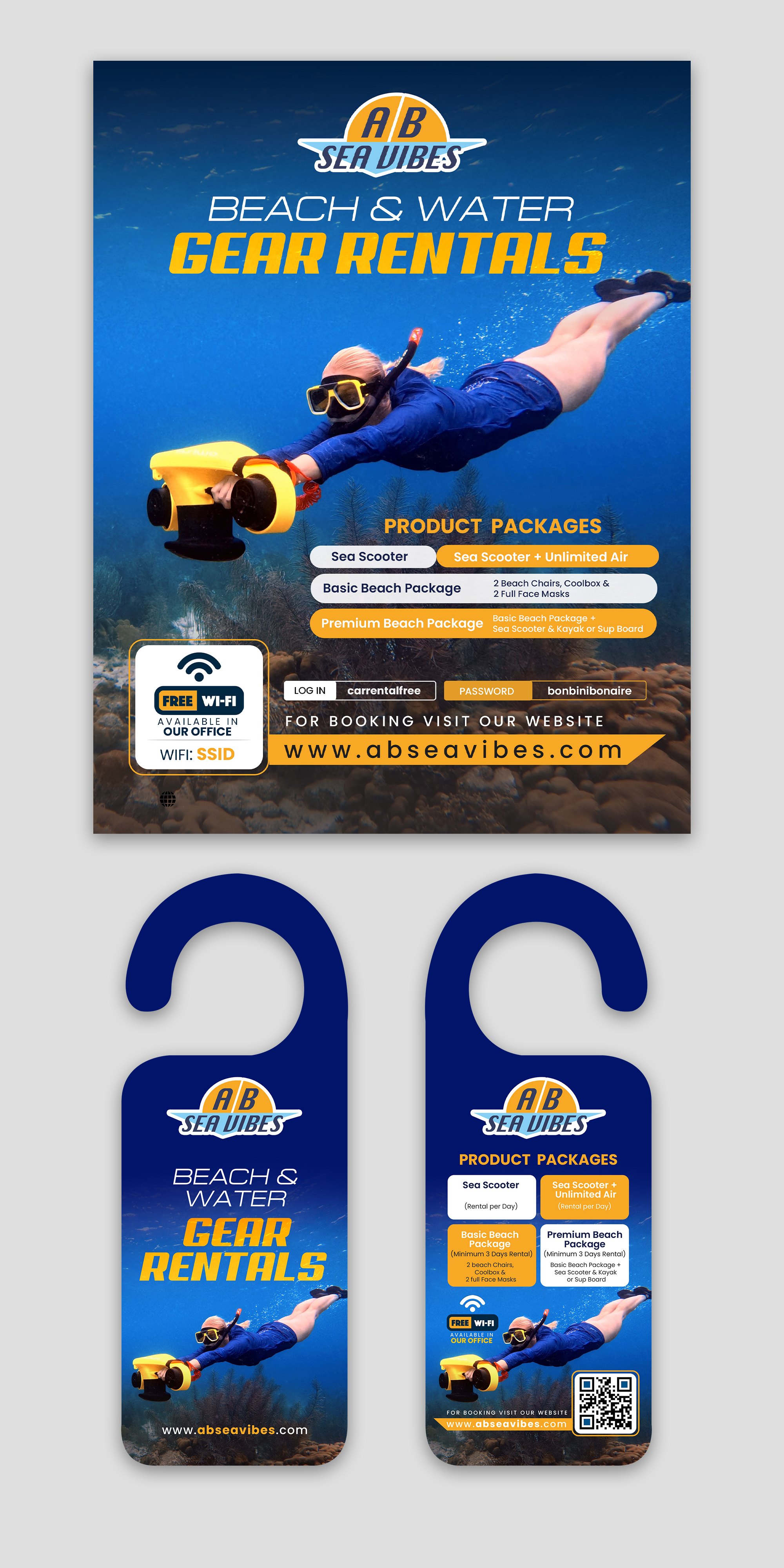 Flyer Design by debdesign for AB Dive | Design #33431837