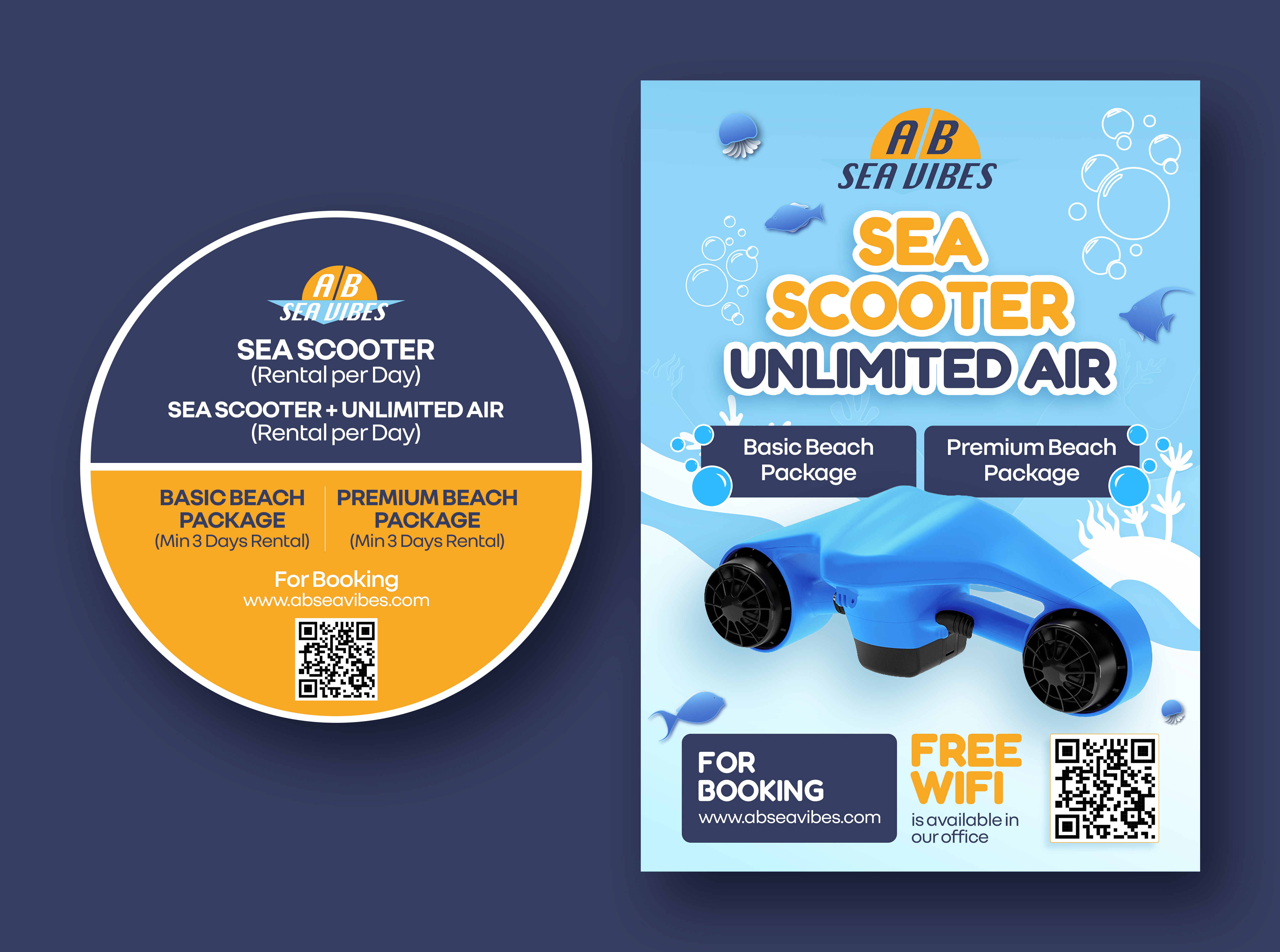 Flyer Design by Graphic Guy for AB Dive | Design #33368938