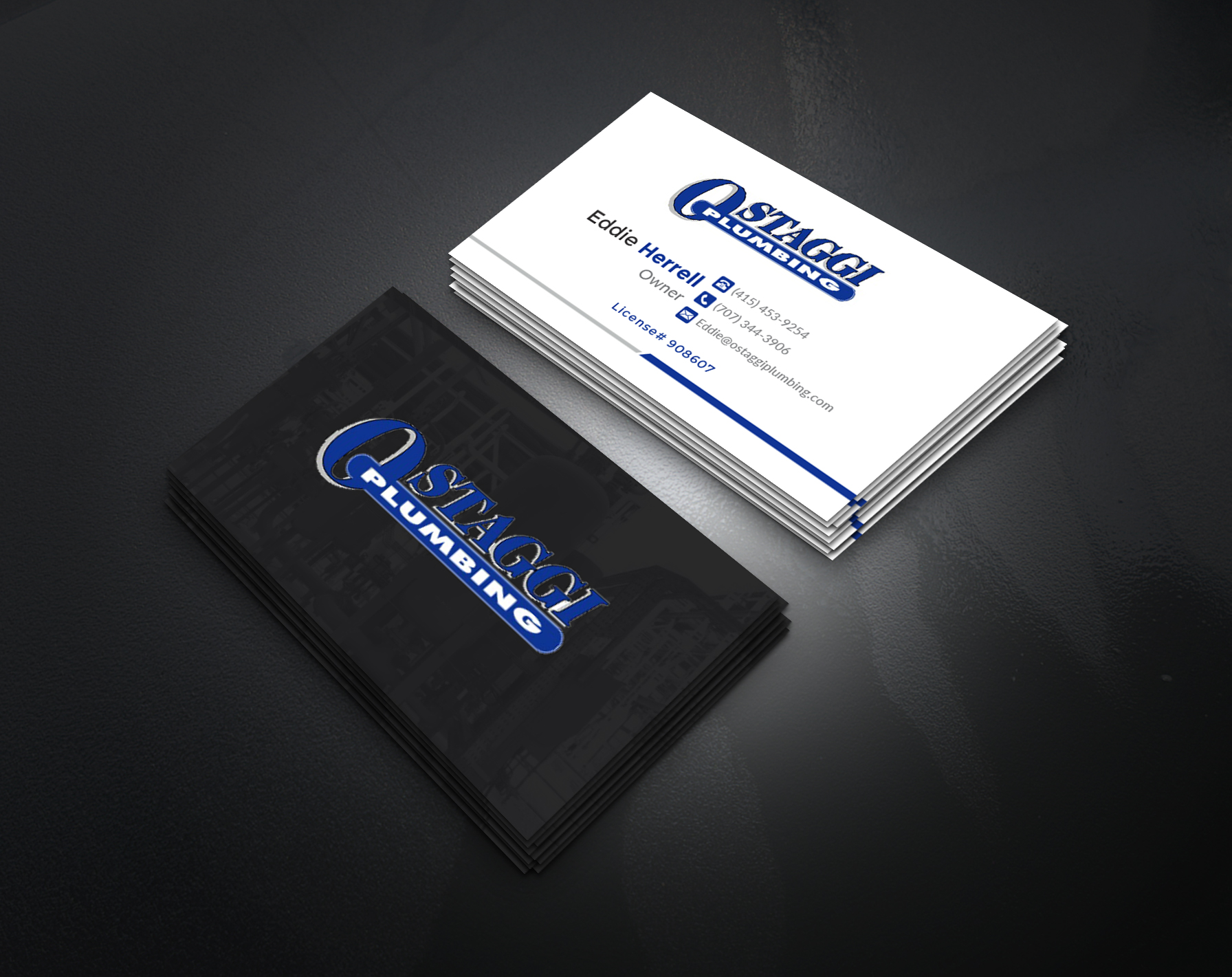 Design de Carte de Visite par artbitin pour Ostaggi Plumbing | Design #33365721