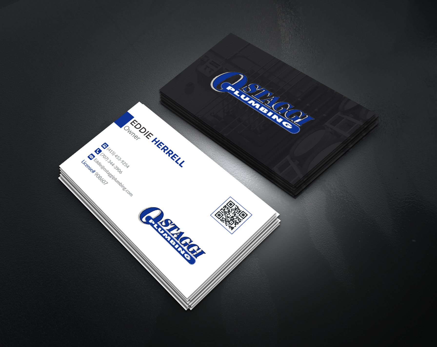 Design de Carte de Visite par artbitin pour Ostaggi Plumbing | Design #33365722
