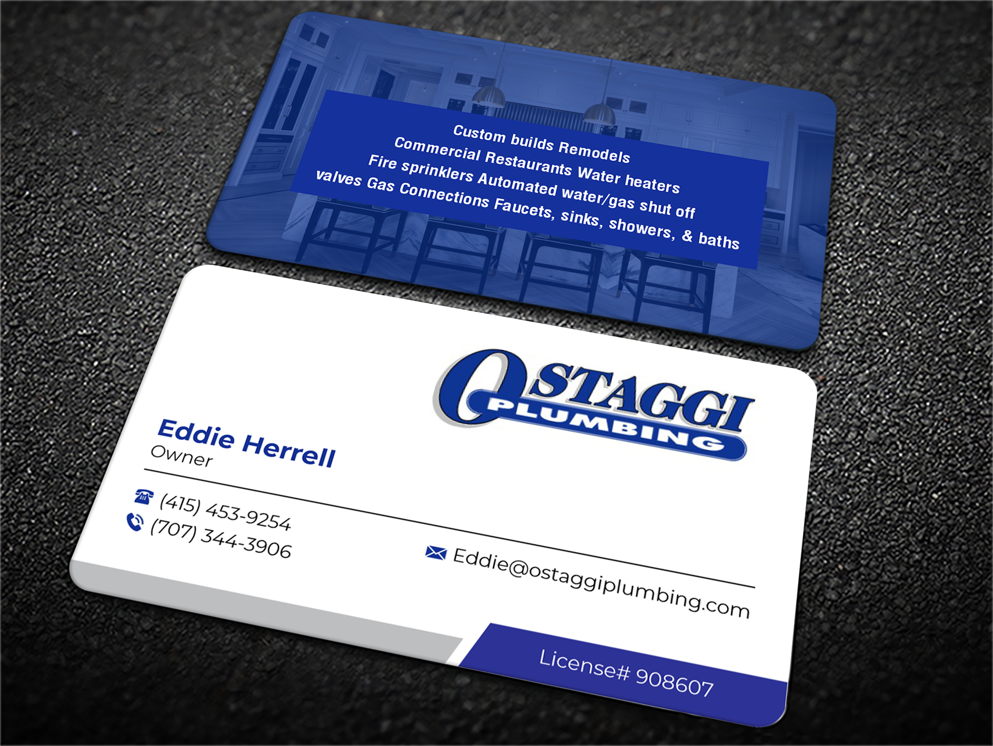 Diseño de Tarjeta de Presentación por JS Desiger para Ostaggi Plumbing | Diseño #33377956