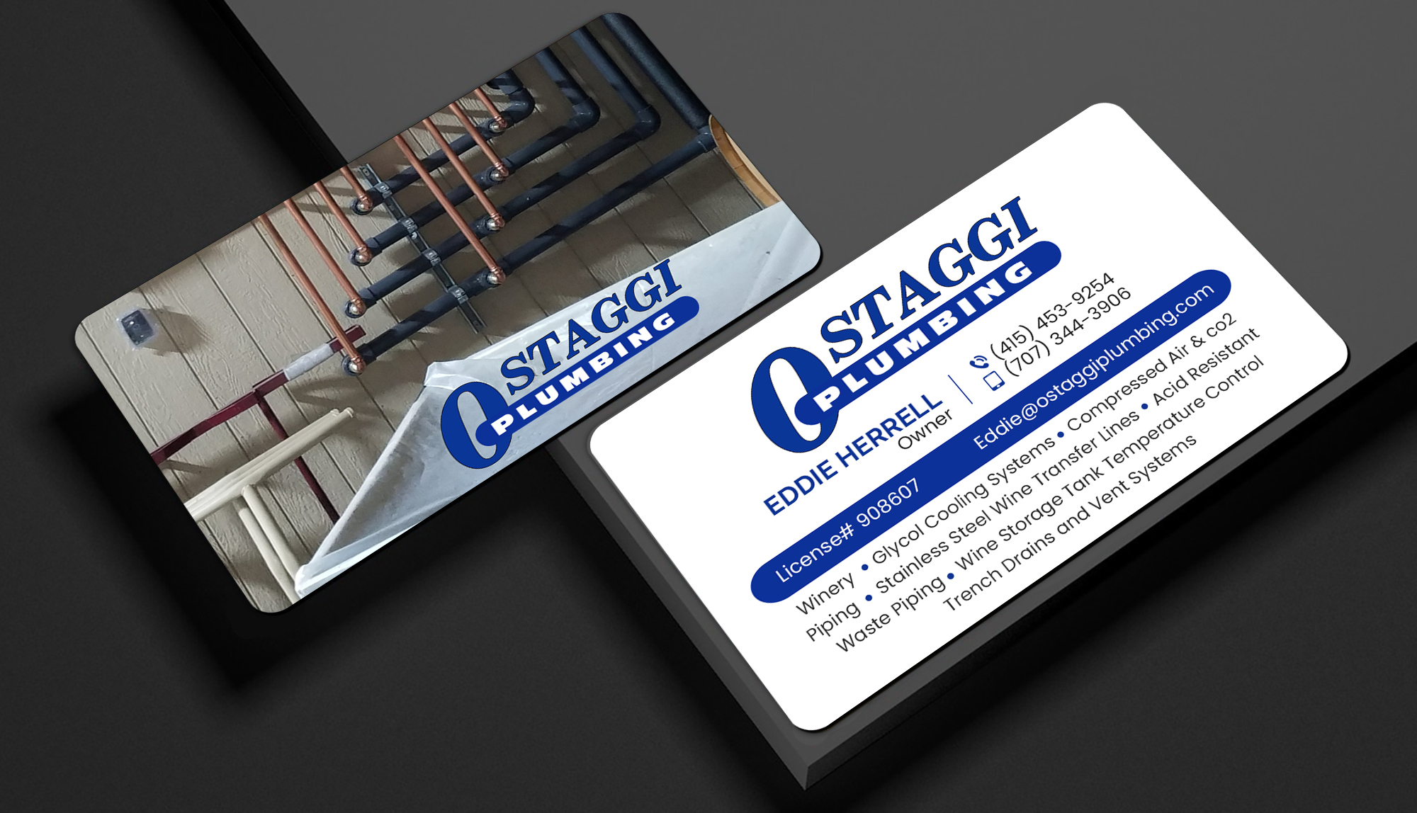 Design de Carte de Visite par Creations Box 2015 pour Ostaggi Plumbing | Design #33379107