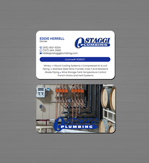 Business Card Design by Creations Box 2015 for Ostaggi Plumbing | Design: #33379114