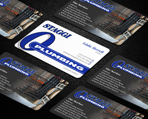 Business Card Design by LAXMI DESIGNHUB for Ostaggi Plumbing | Design: #33365443