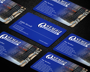 Business Card Design by LAXMI DESIGNHUB for Ostaggi Plumbing | Design: #33365445