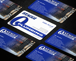 Business Card Design by LAXMI DESIGNHUB for Ostaggi Plumbing | Design: #33365446