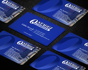Business Card Design by LAXMI DESIGNHUB for Ostaggi Plumbing | Design: #33365447
