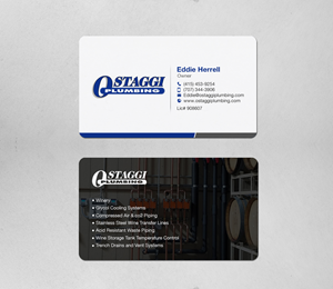 Business Card Design by Brand aid for Ostaggi Plumbing | Design: #33366450
