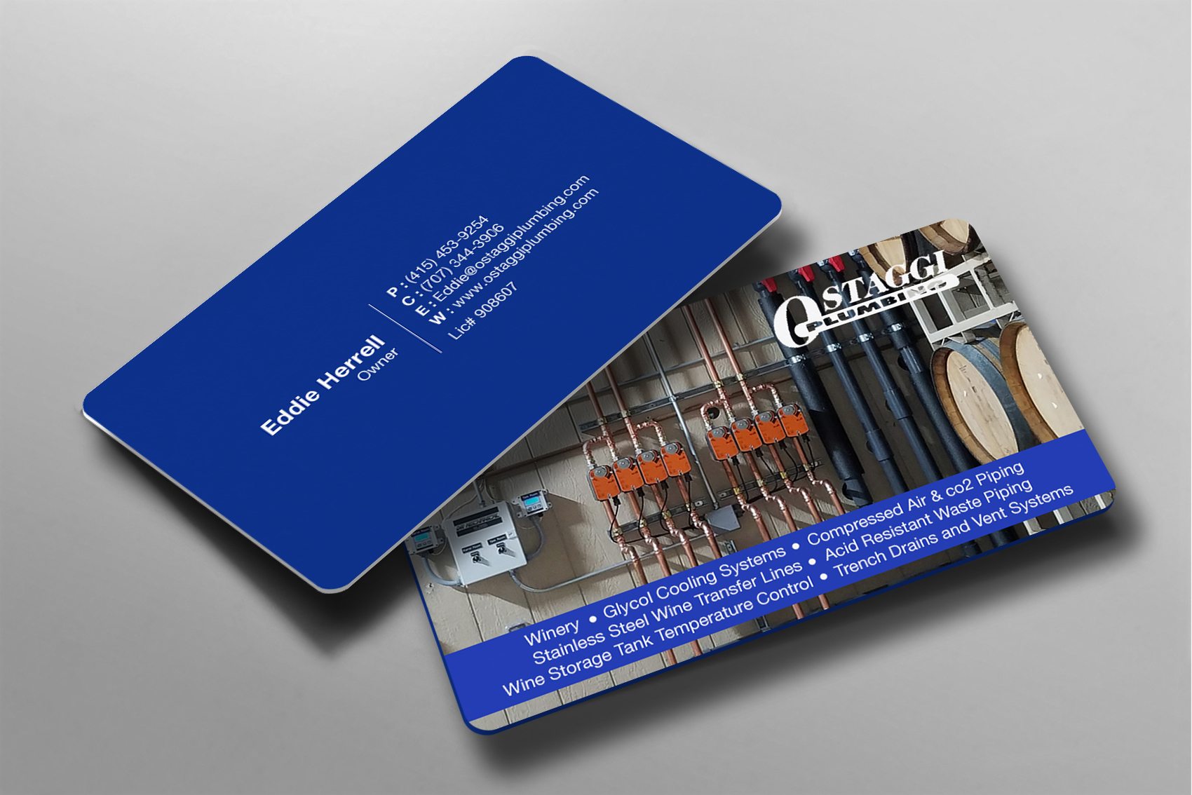 Diseño de Tarjeta de Presentación por Brand aid para Ostaggi Plumbing | Diseño #33366462