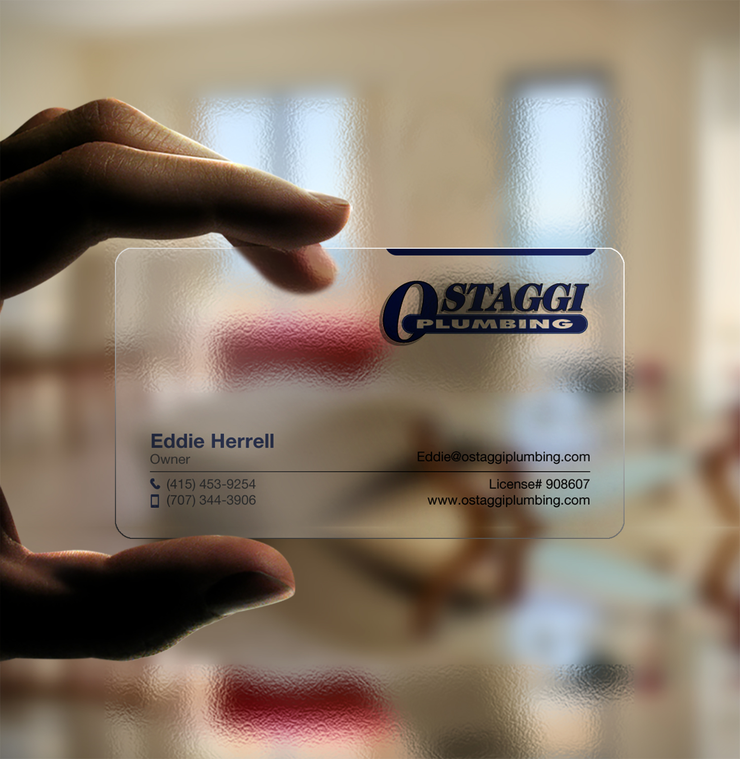 Business Card Design by Brand aid for Ostaggi Plumbing | Design #33366552