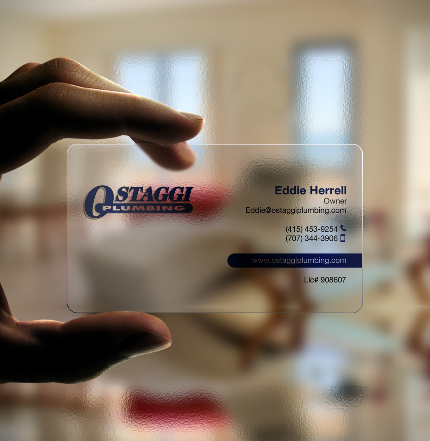Business Card Design by Brand aid for Ostaggi Plumbing | Design #33366554
