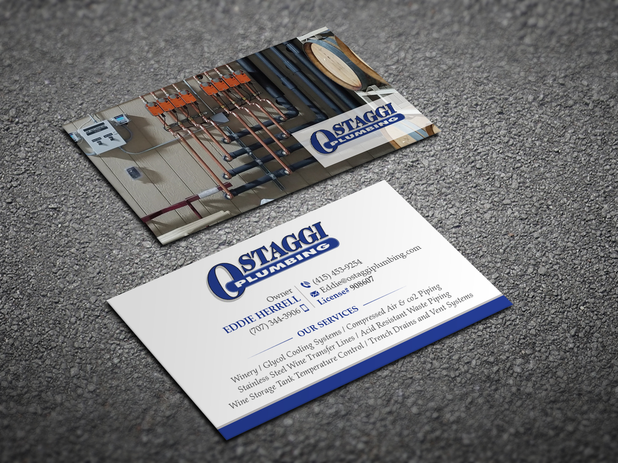 Visitenkarten-Design von Magic of Art für Ostaggi Plumbing | Design #33366941