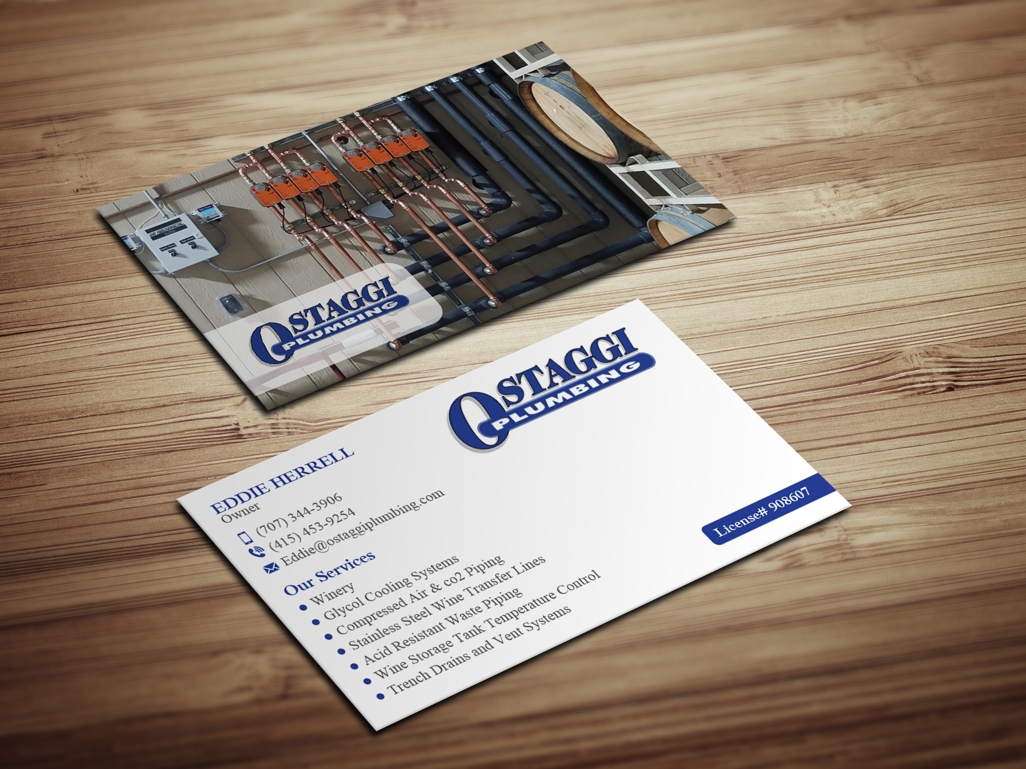 Diseño de Tarjeta de Presentación por Magic of Art para Ostaggi Plumbing | Diseño #33366942