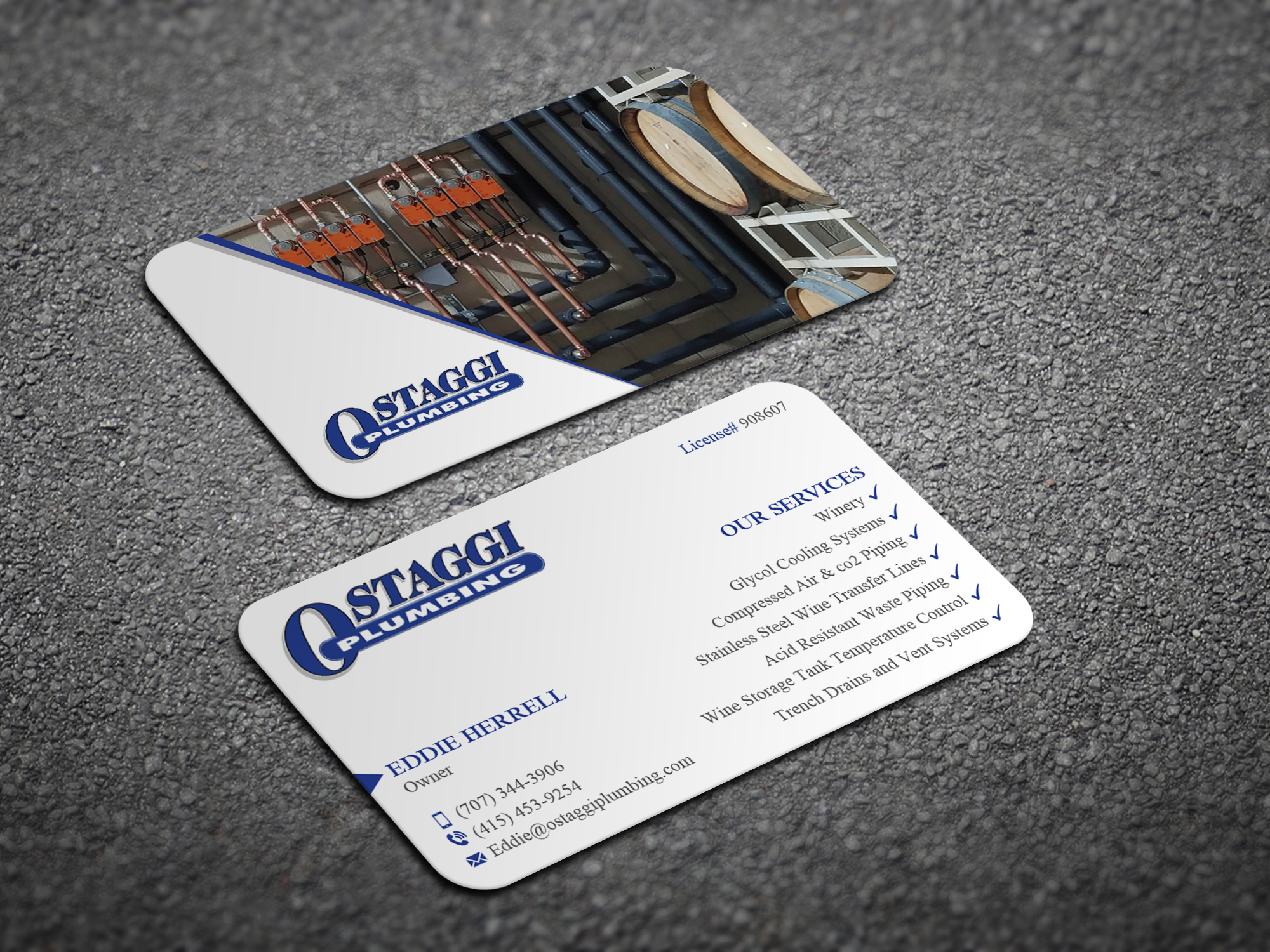 Diseño de Tarjeta de Presentación por Magic of Art para Ostaggi Plumbing | Diseño #33366943