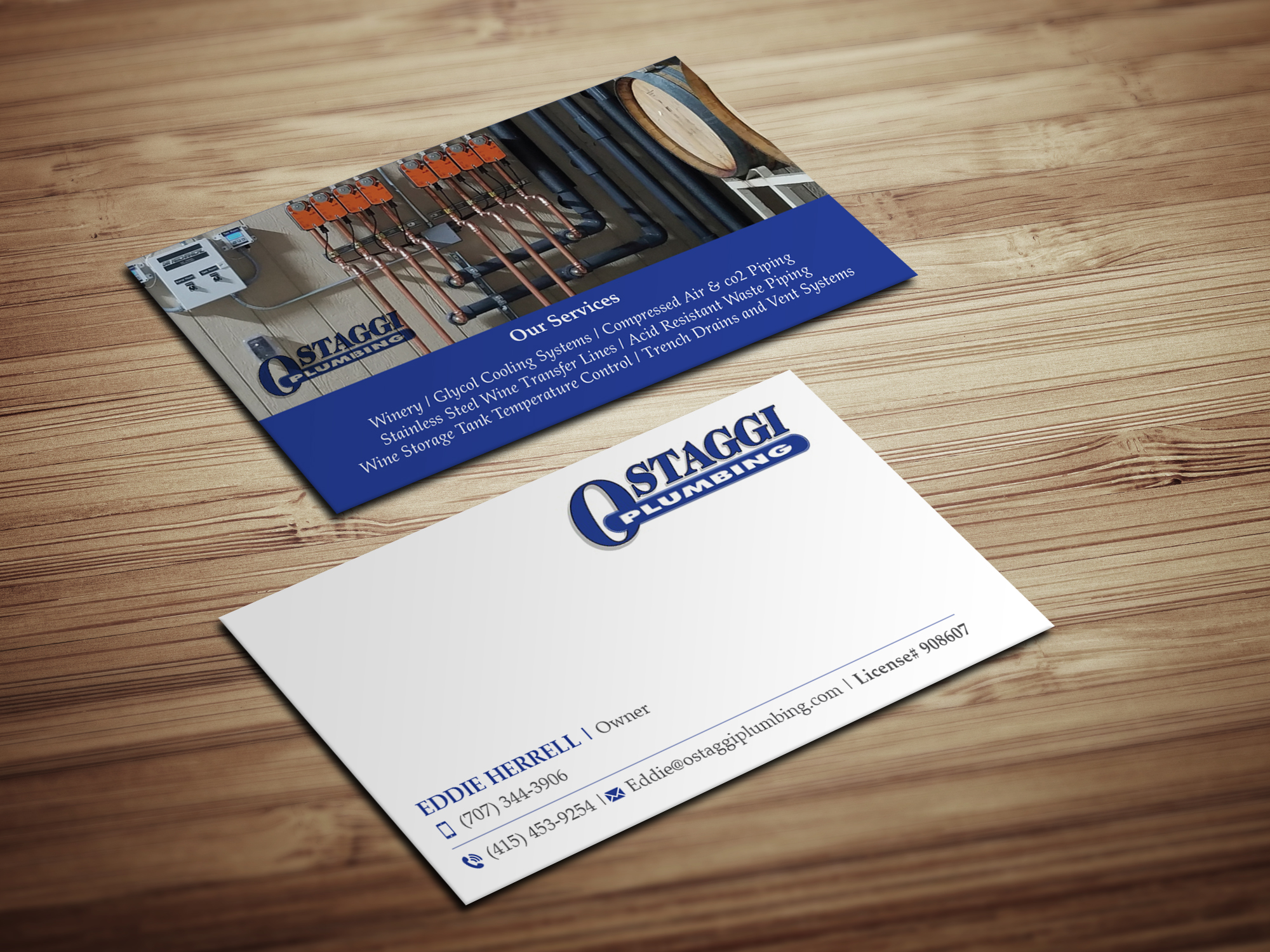 Diseño de Tarjeta de Presentación por Magic of Art para Ostaggi Plumbing | Diseño #33366945