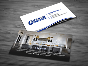 Business Card Design by Tripti Ranjan Gain for Ostaggi Plumbing | Design: #33381445