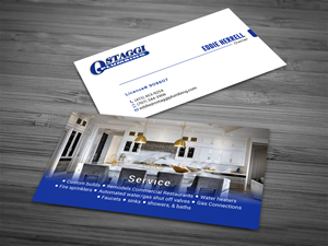 Business Card Design by Tripti Ranjan Gain for Ostaggi Plumbing | Design: #33381455