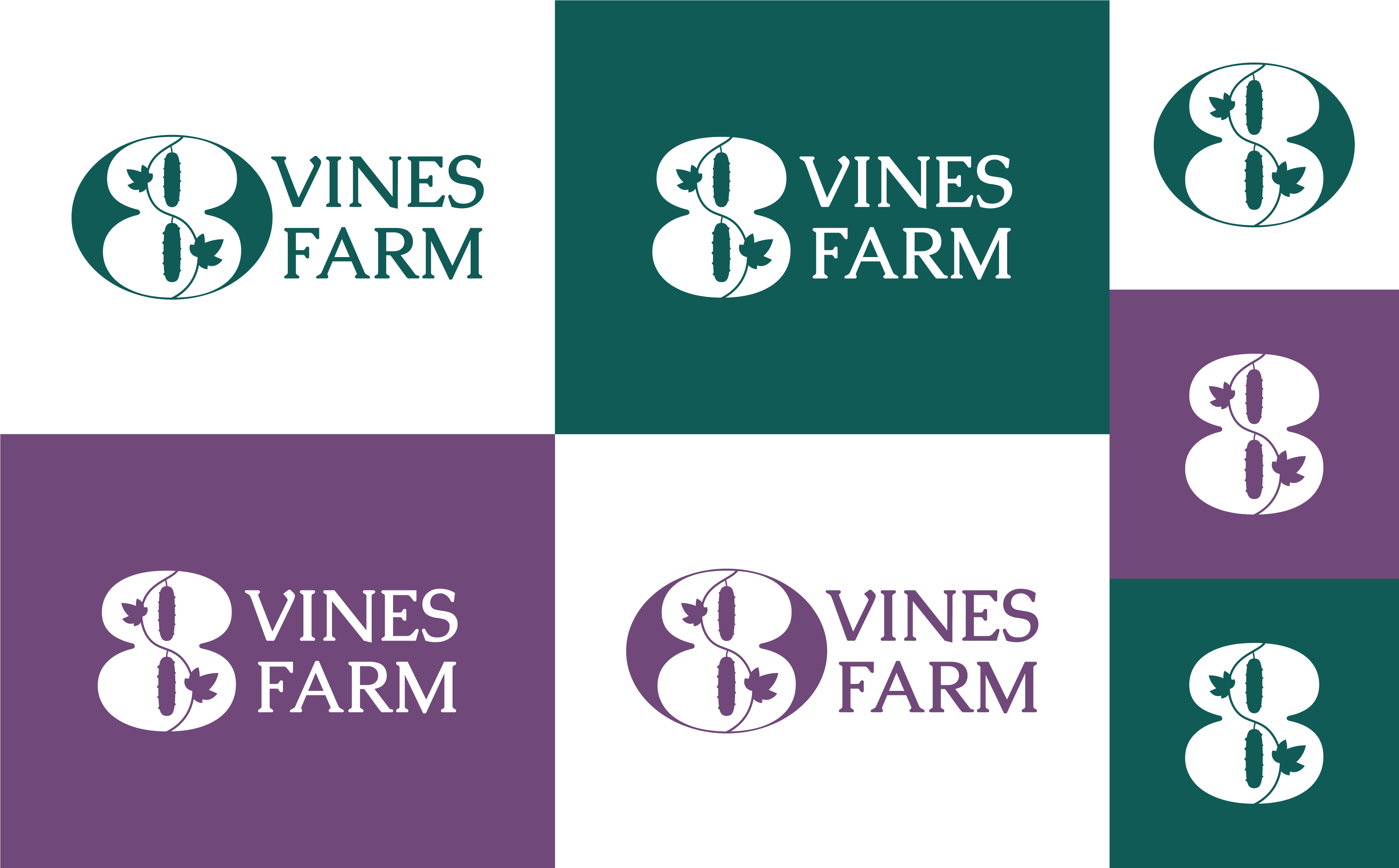 Logo Design by design_by_sandro for 8 Vines Farm | Design #33371391