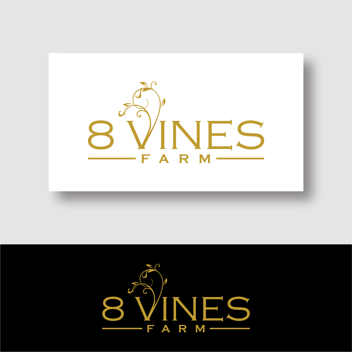 Logo Design by ganesaputu for 8 Vines Farm | Design #33368397