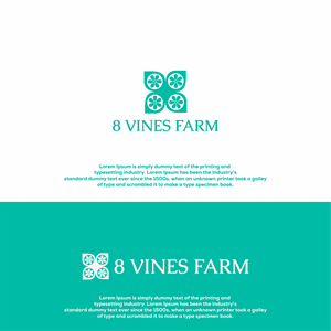 Logo Design by Bismillahirrahmanirrahim for 8 Vines Farm | Design #33372671