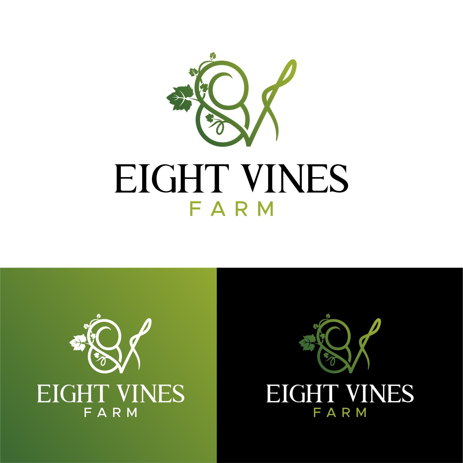 Logo Design by debdesign for 8 Vines Farm | Design #33368353