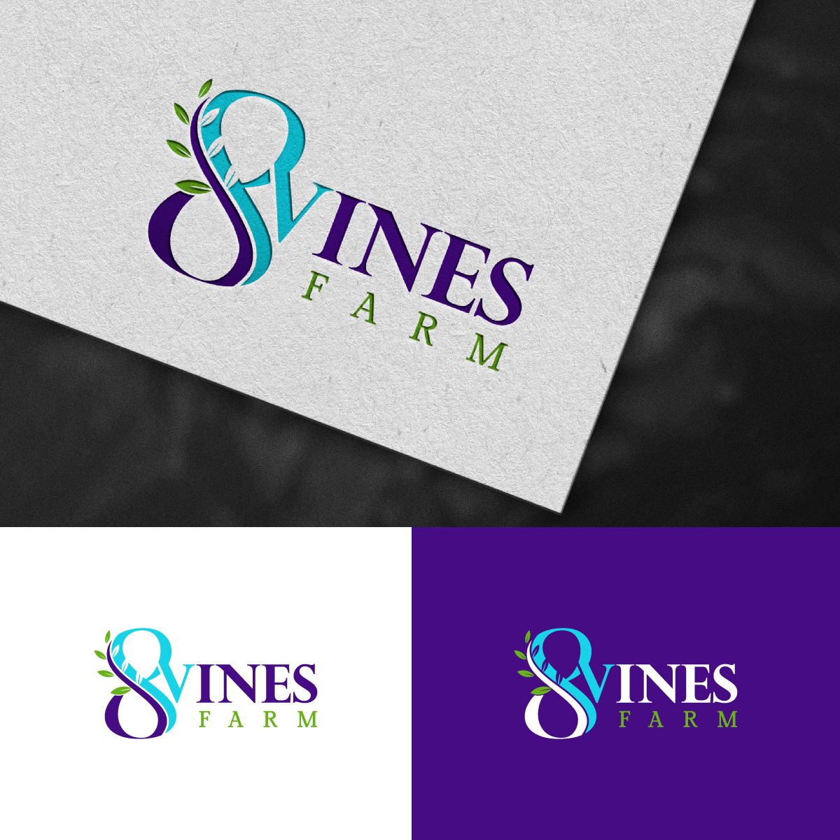 Diseño de Logo por DesignLima para 8 Vines Farm | Diseño #33371527