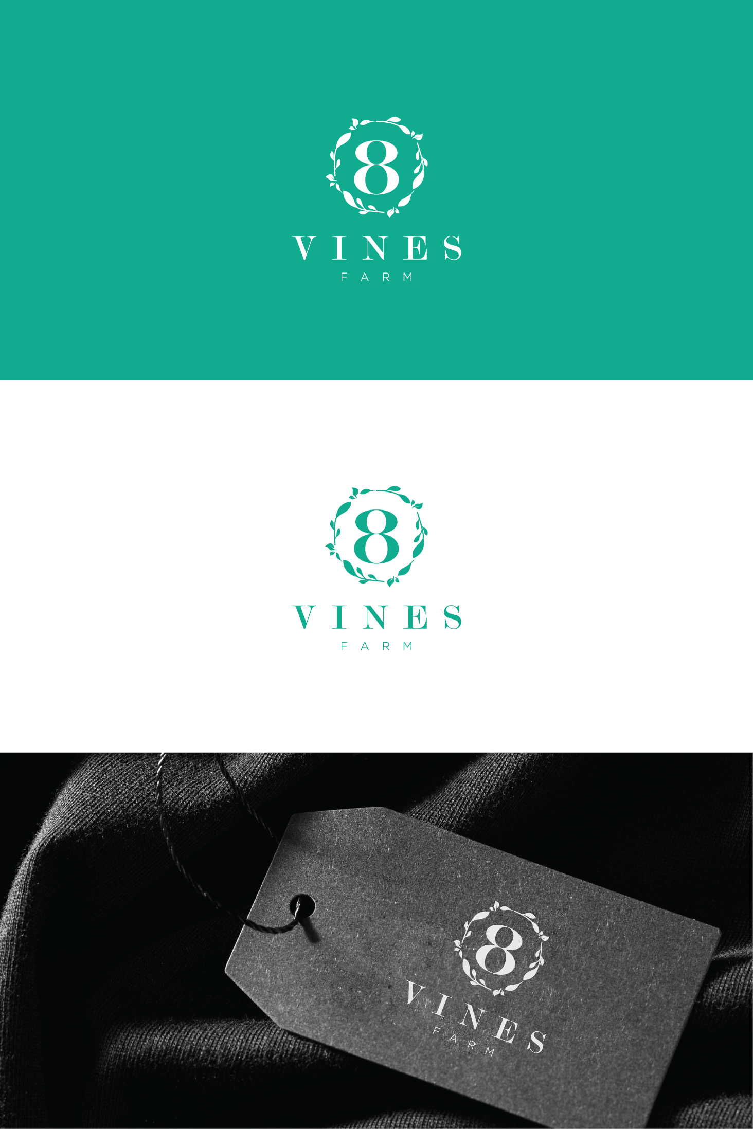 Logo Design by step forward 2 for 8 Vines Farm | Design #33366428