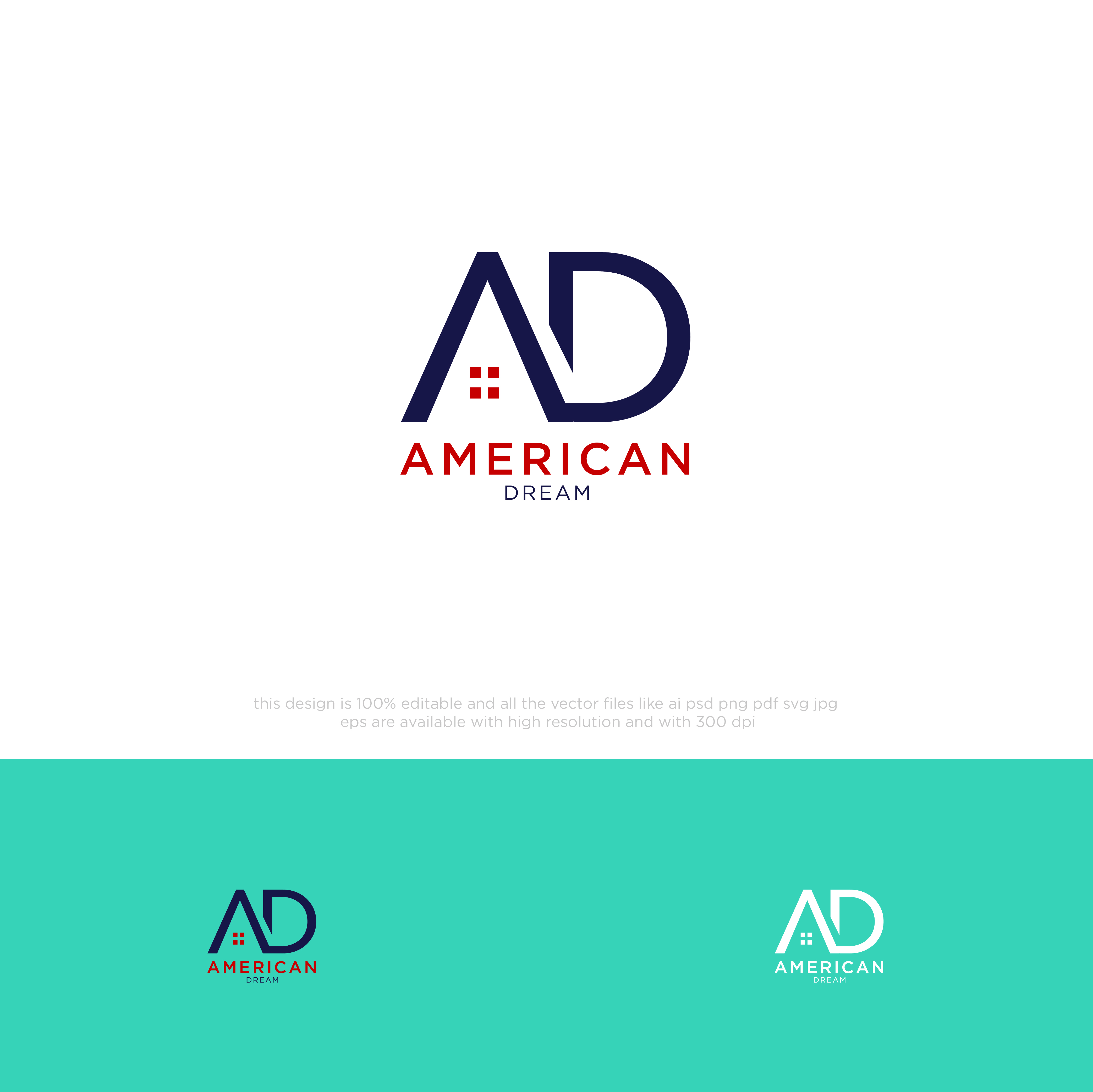 Logo Design by chilliebird studio for American Dream Charitable Foundation | Design #33401673