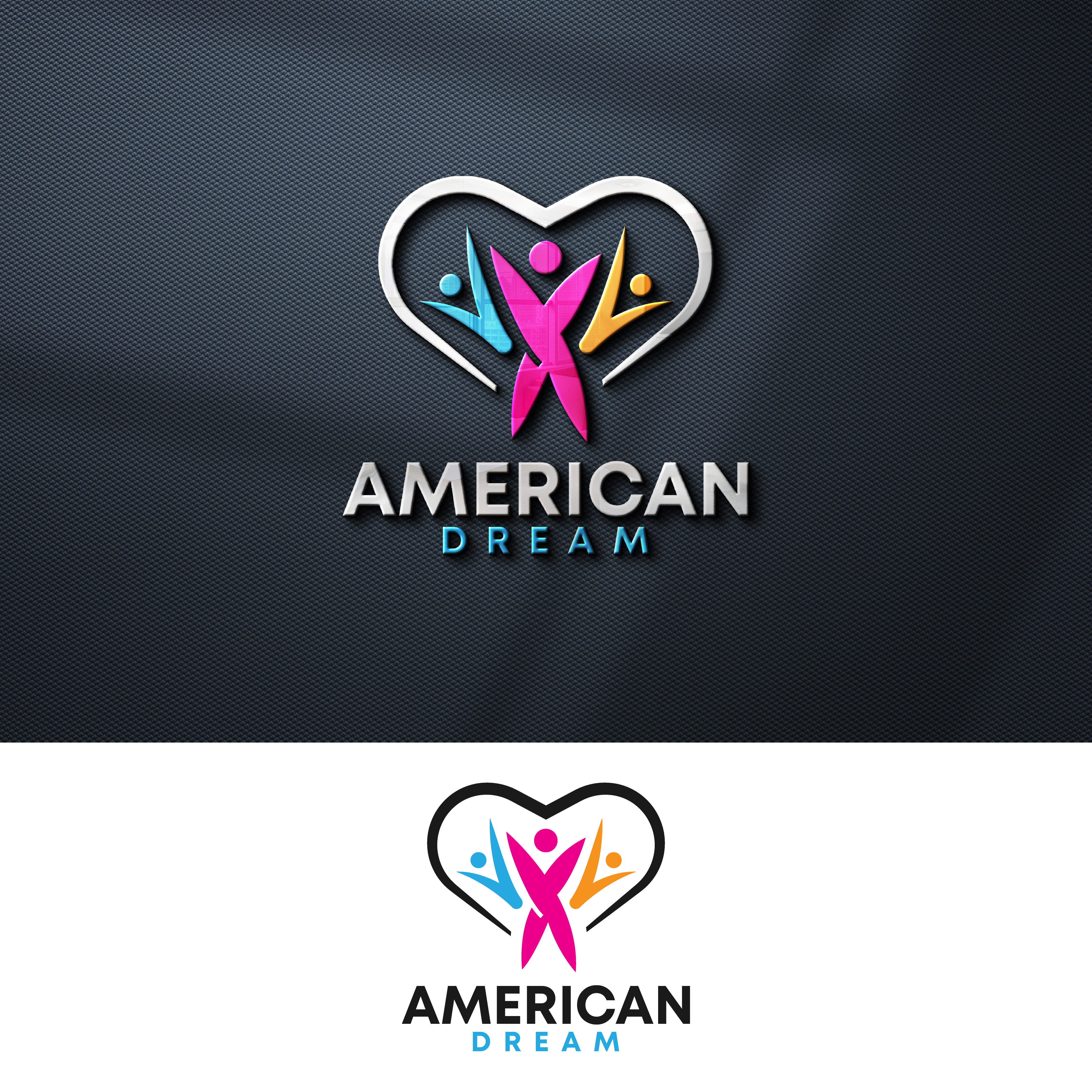 Logo Design by Impressive Designs for American Dream Charitable Foundation | Design #33372985
