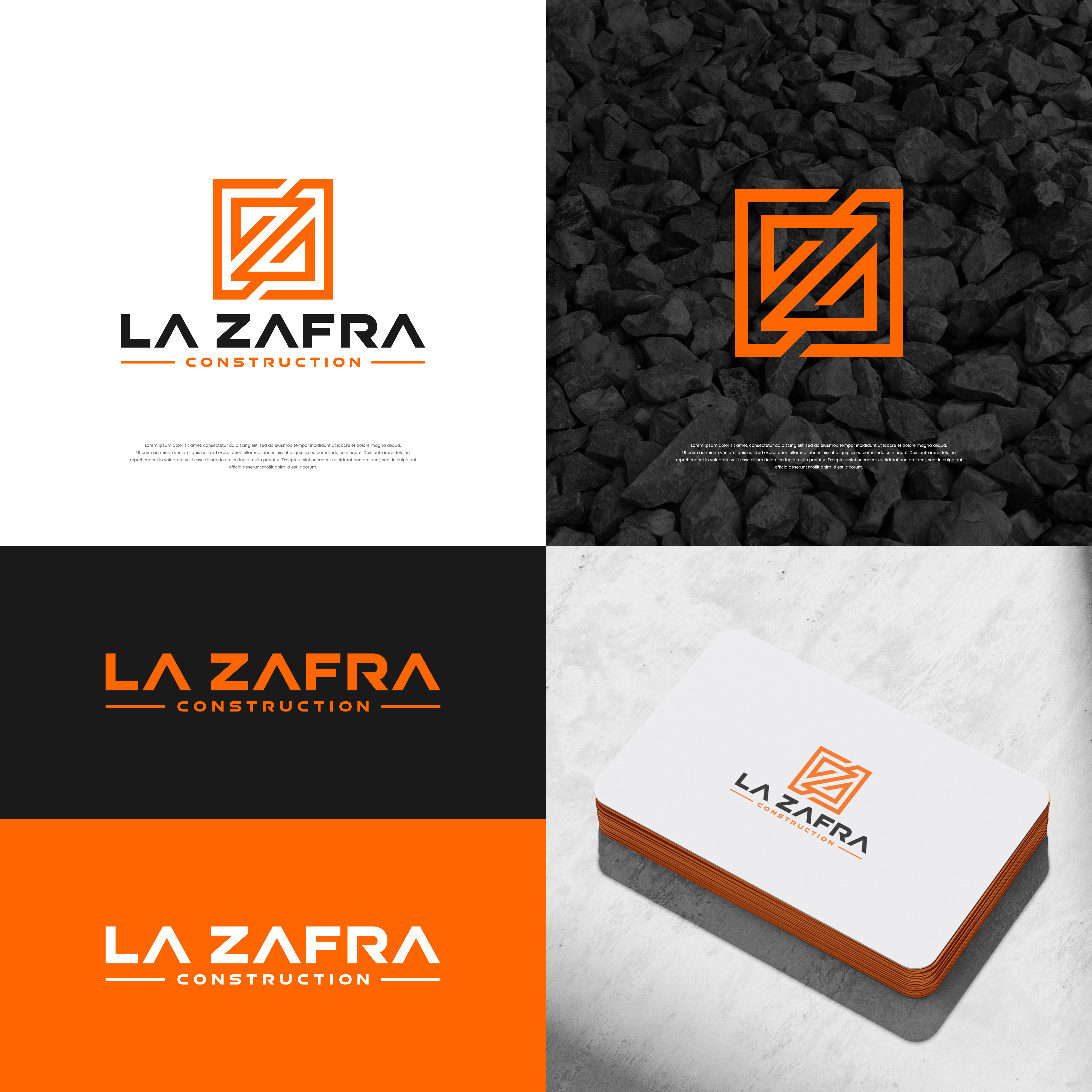 Logo Design by ge.logo for La Zafra Construction | Design #33375831