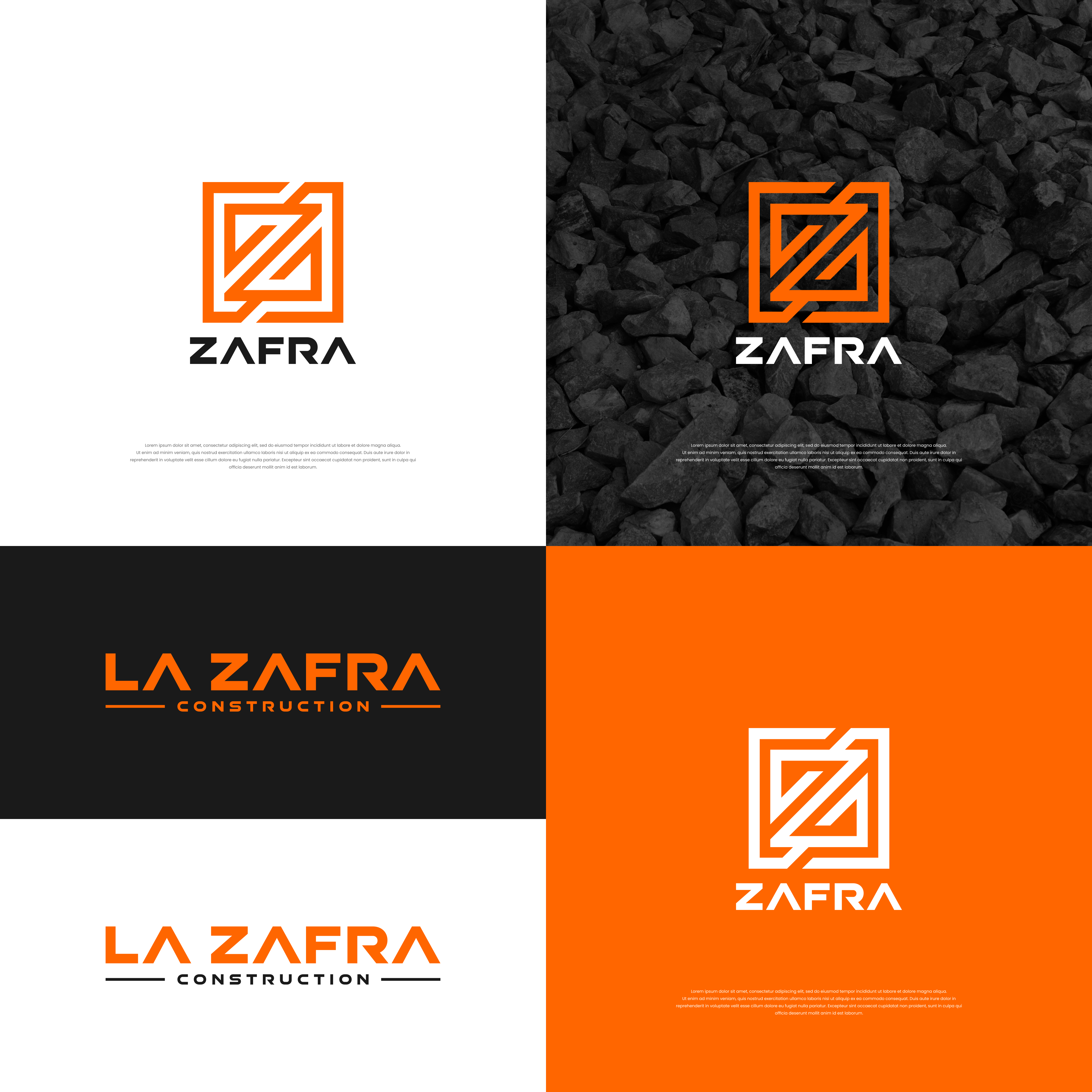 Logo Design by ge.logo for La Zafra Construction | Design #33396371
