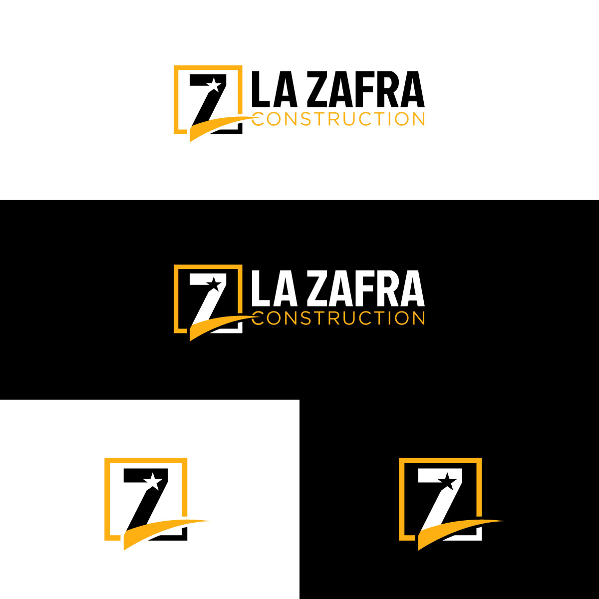 Logo Design by chris Ray for La Zafra Construction | Design #33371205
